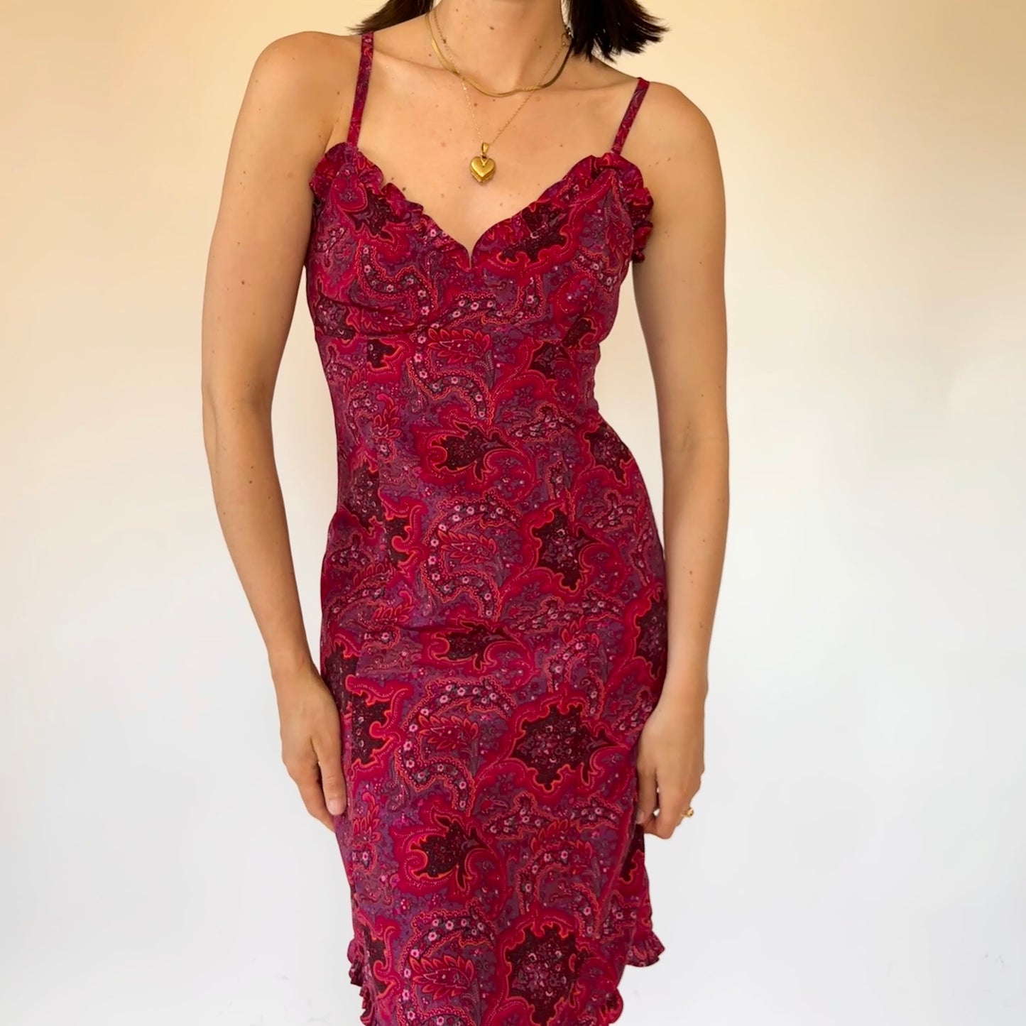 2000s Paisley Midi Dress (S)