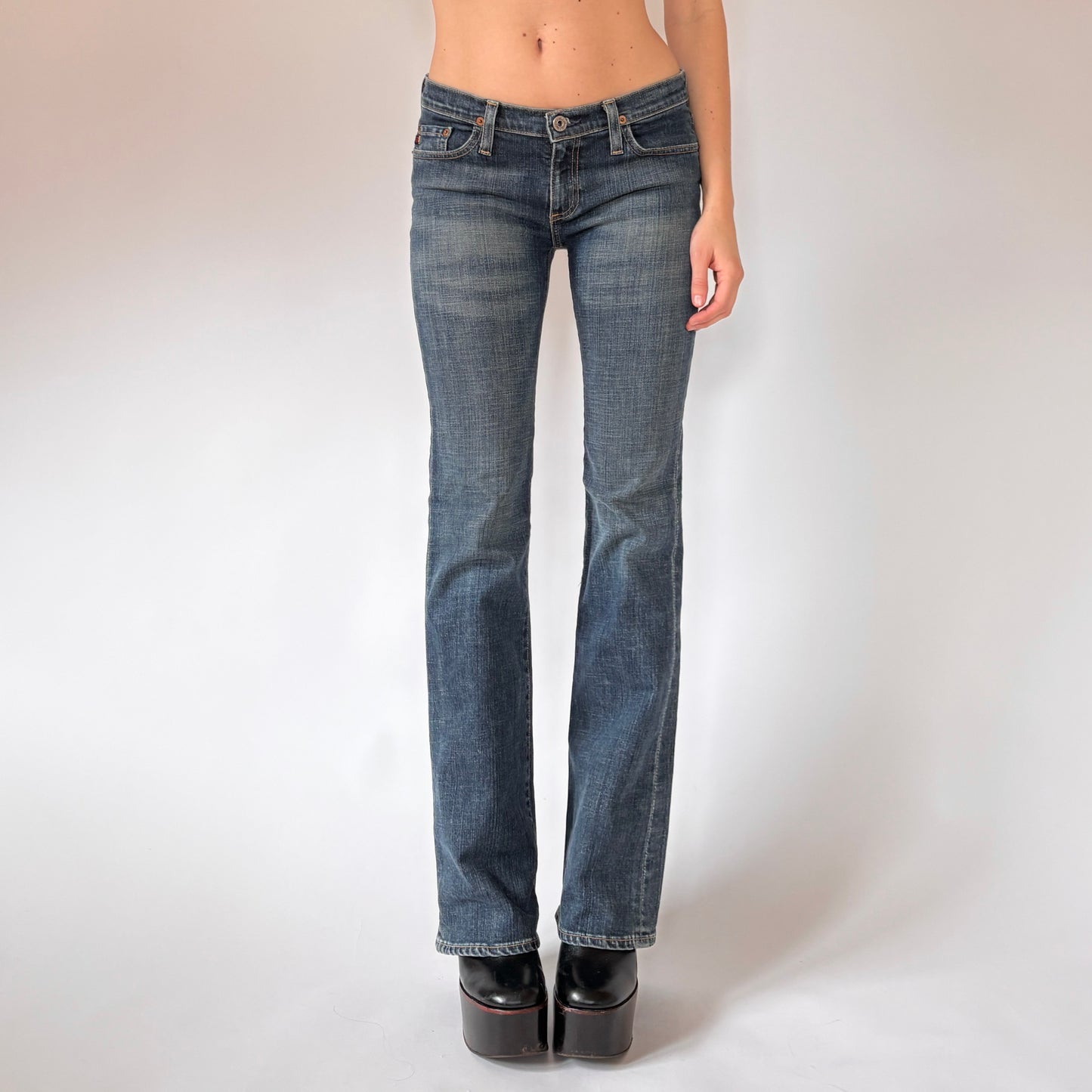 Y2K Low Rise Flare Jeans (XS)