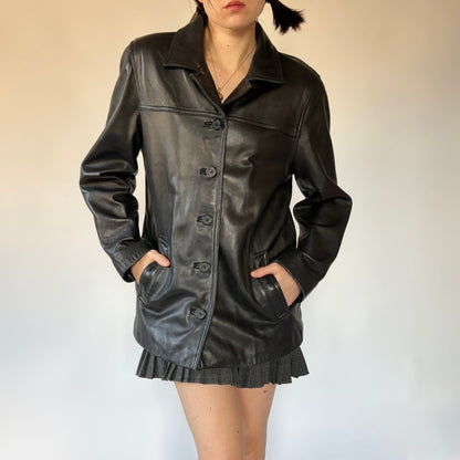 90s Leather Jacket (L)