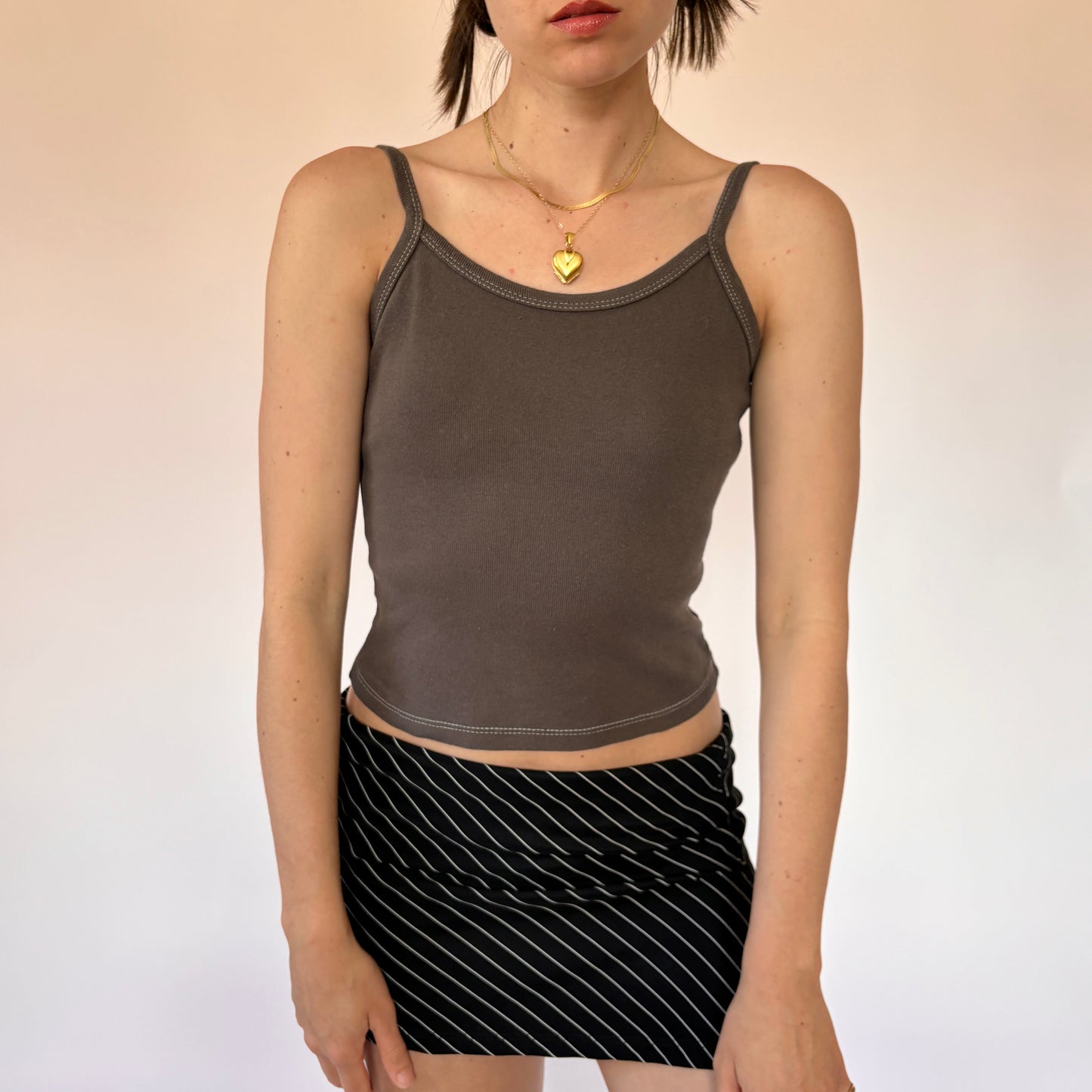 90s Slate Cotton Tank (XS)