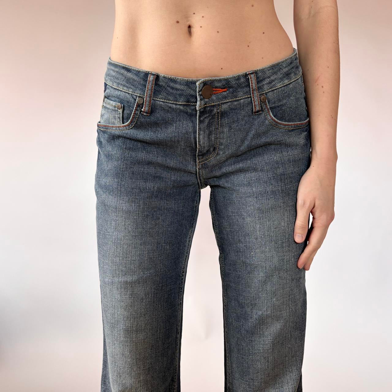 Y2K Low Rise Flare Jeans (S)