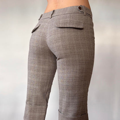 Y2K Low Rise Trouser Capri Pants (XXS/XS)