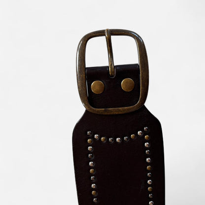 Studded Leather Belt