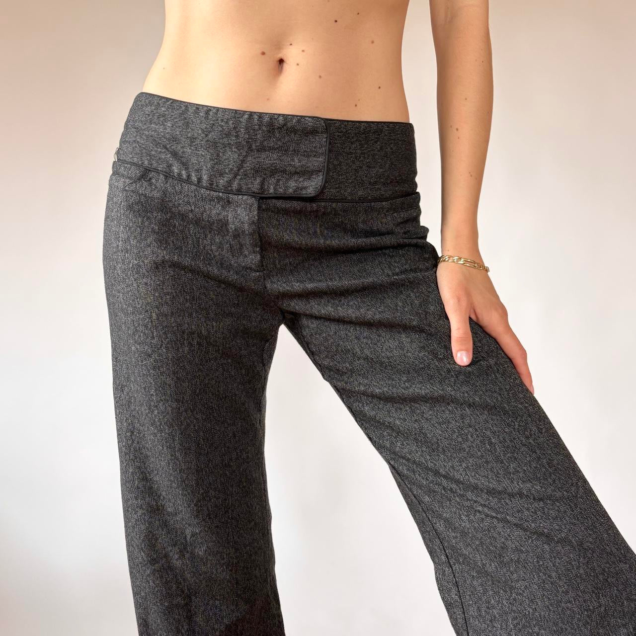 Y2K Gray Low Rise Flares (S)