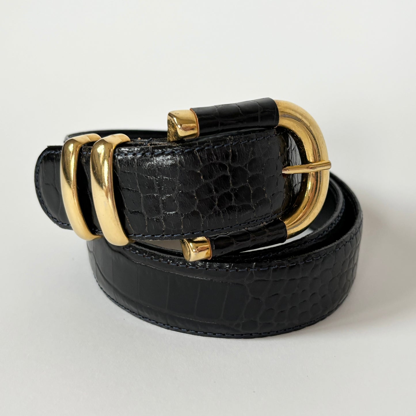 90s Italian Leather Belt (M)