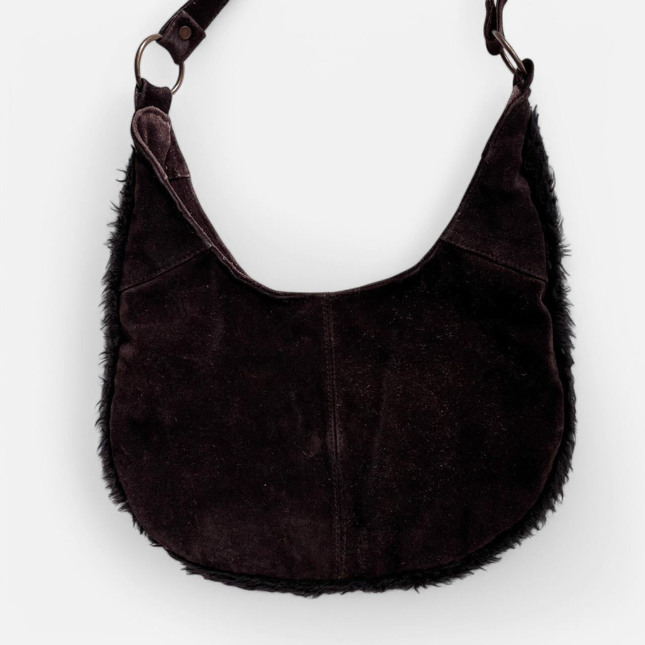 Y2K Does 70s Embroidered Suede Purse