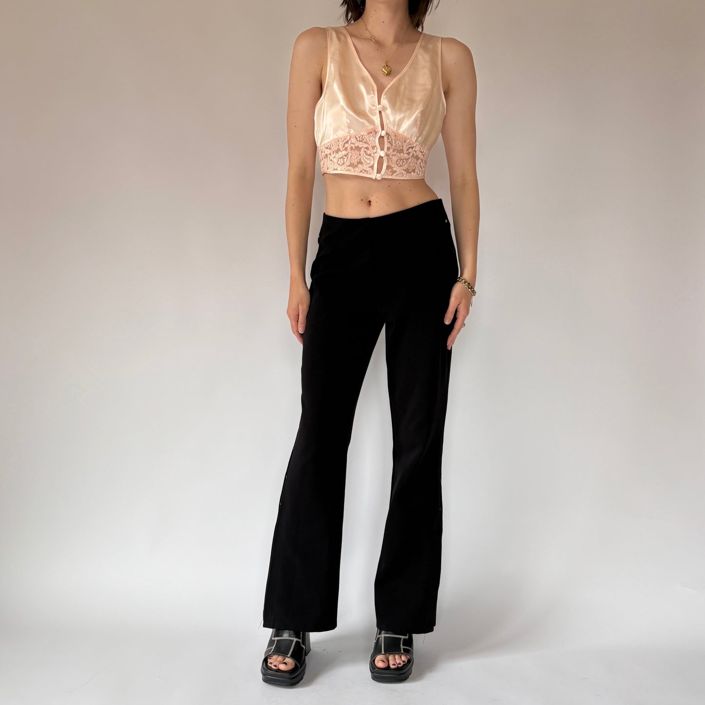 90s Rhinestone Flares (S)