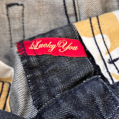 Lucky Dark Wash Denim Mini Skirt (XS)