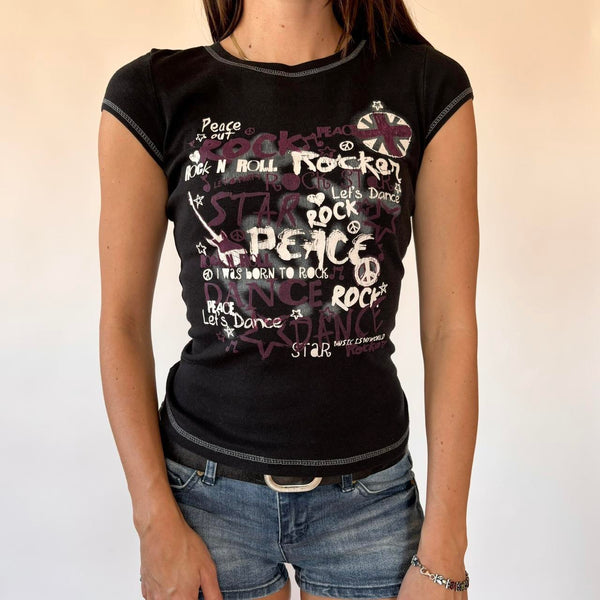 2000s Rock Baby Tee (XS/S)