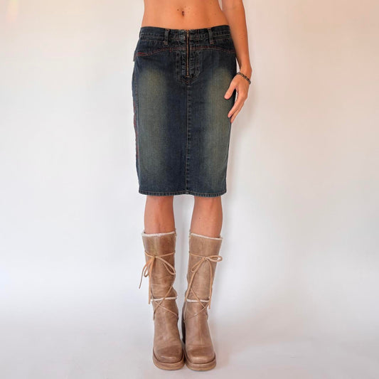 Y2K Mary-Kate & Ashley Denim Skirt (XS/S)