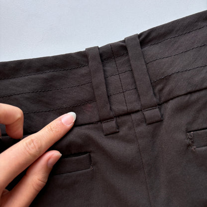 Y2K Brown Corpcore Trousers (XS/S)