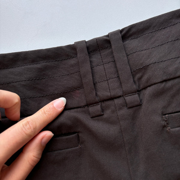 Y2K Brown Corpcore Trousers (XS/S)