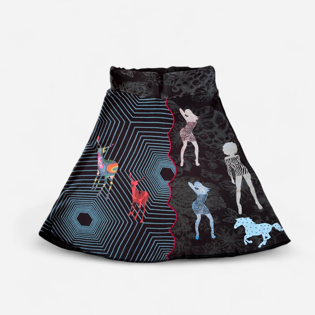 Desigual Graphic Midi Skirt (XS)