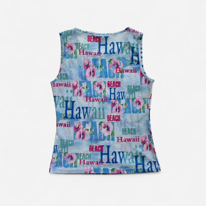 Y2K Hawaii Mesh Tank (M)