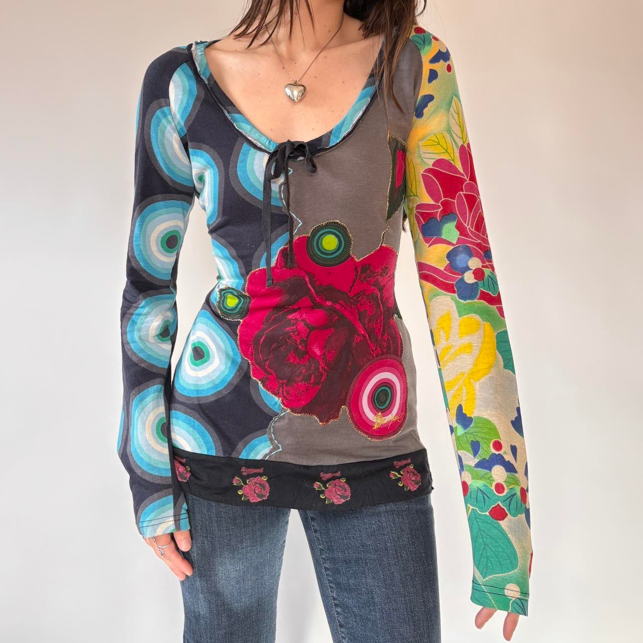 Desigual Graphic Longsleeve Top (L)