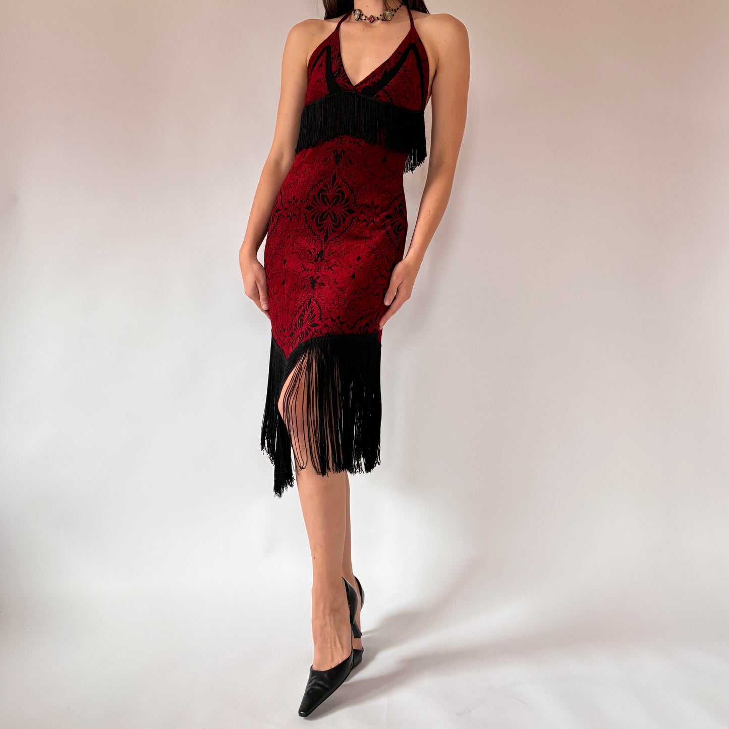 90s Fringe Dress (S)