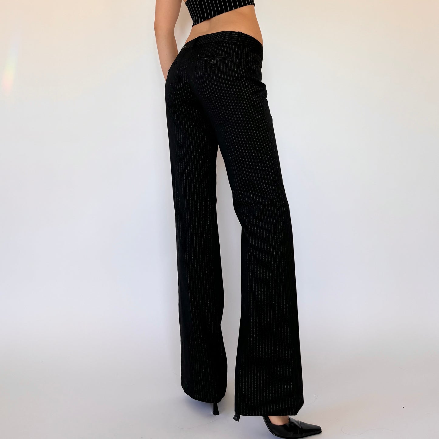 Y2K Pinstripe Trousers (XS/S)