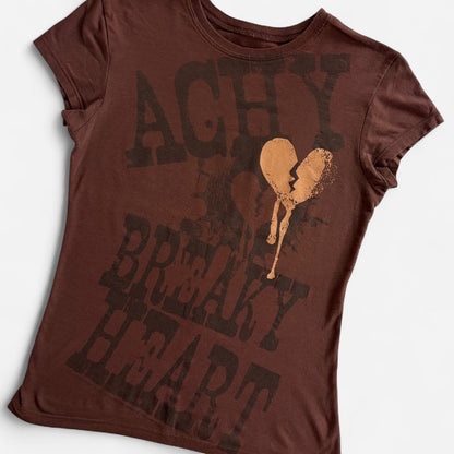 Y2K Achy Breaky Heart Baby Tee (XS/S)