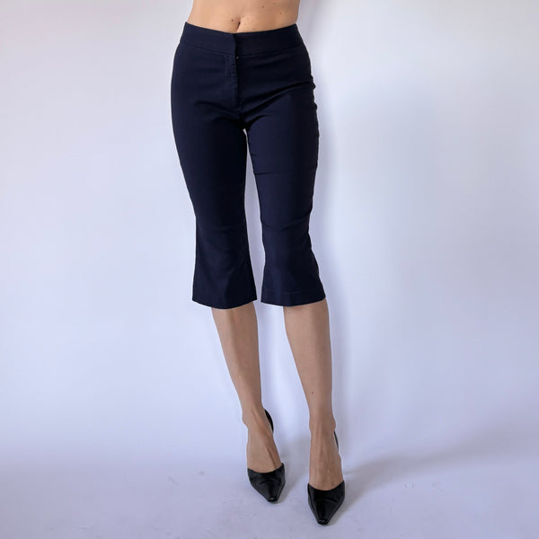 2000s Navy Capri Flares (XS)