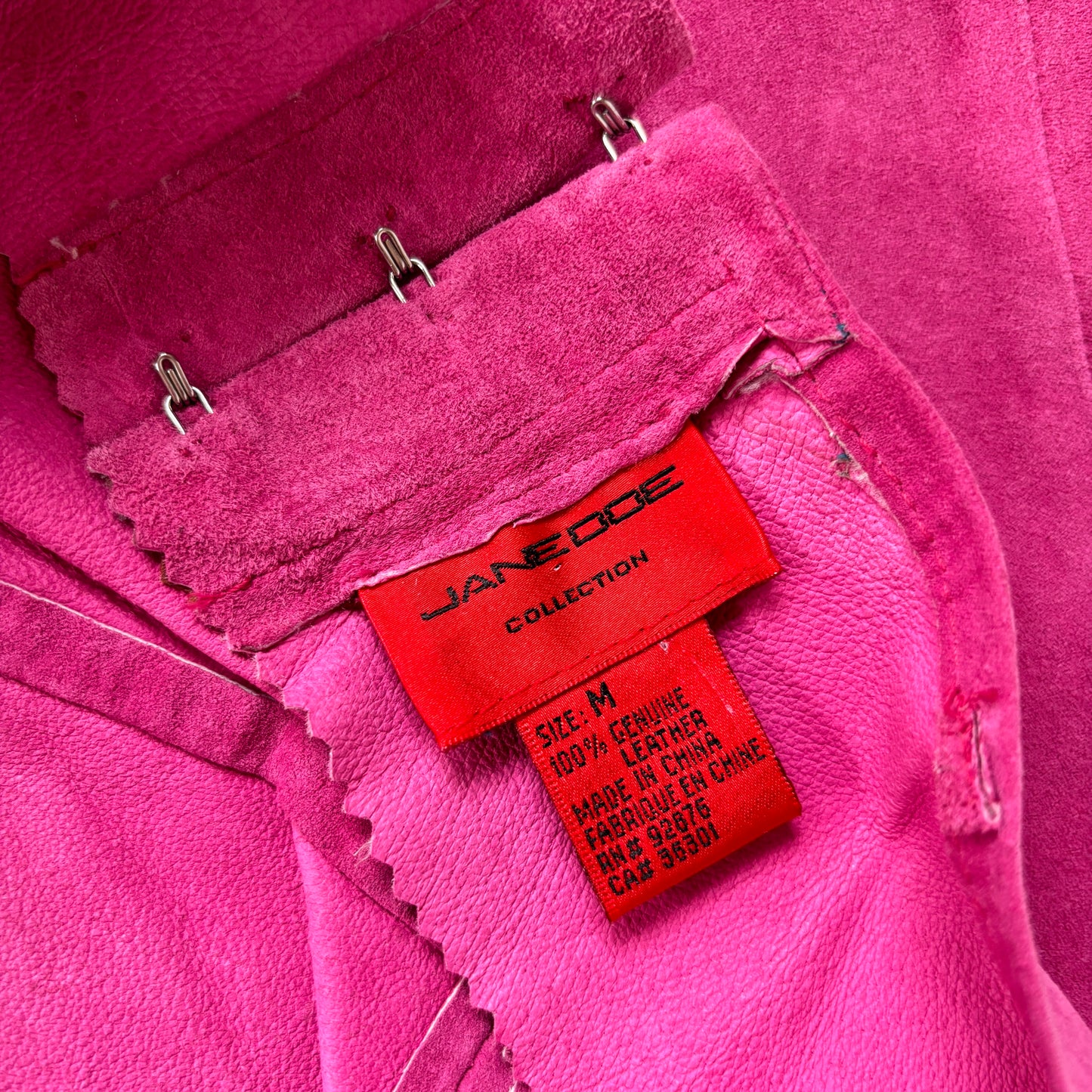 Y2K Pink Leather Top (M)