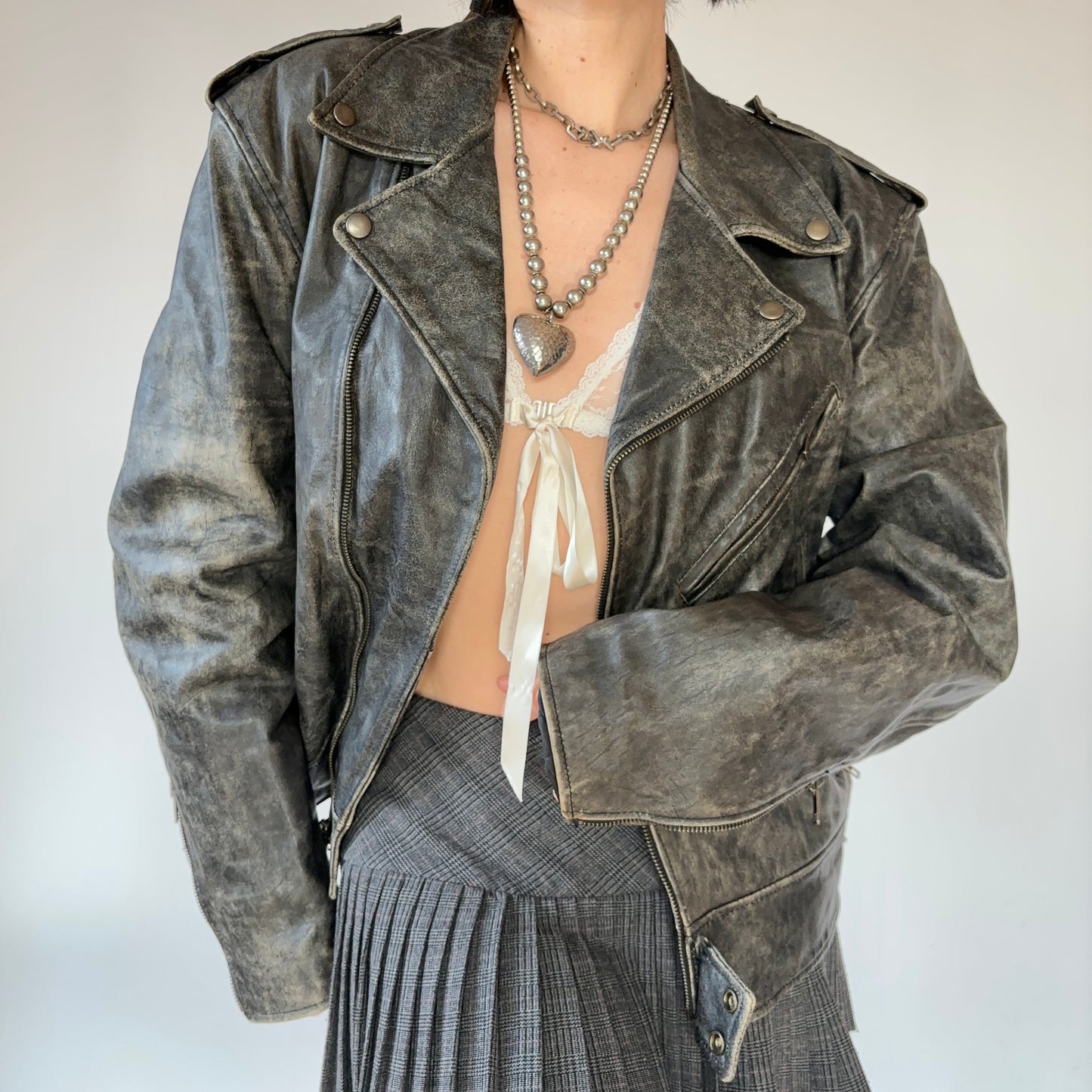 90s Biker Jacket (XL)