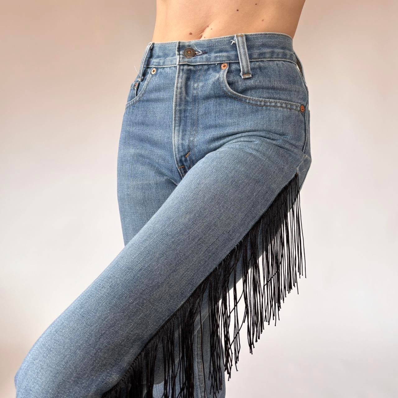 Levi’s 80s Custom Fringe Jeans (XS)