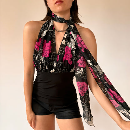 Y2K Convertible Scarf Top (S/M)