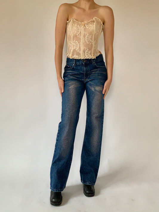 DKNY Glitter Jeans - Small