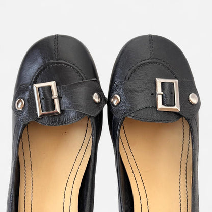 Y2K Nine West Leather Kitten Heels (7.5)