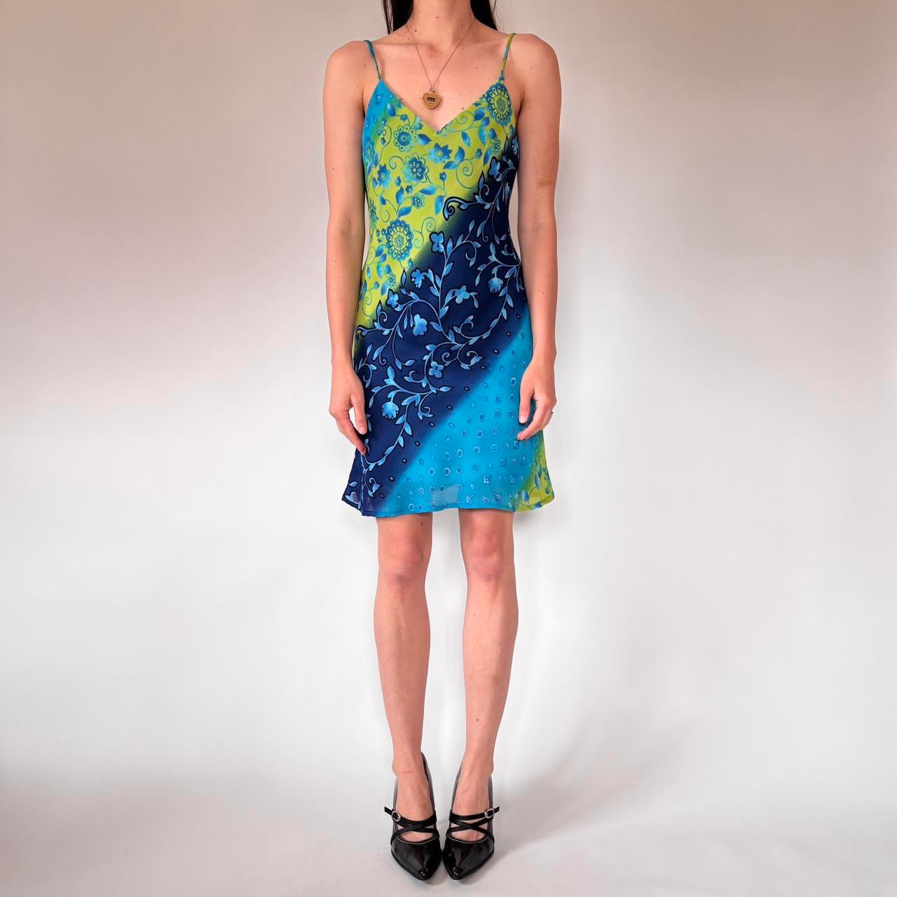 Y2K Floral Dress (S/M)