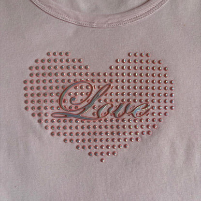 90s Love Graphic Baby Tee (XS/S)