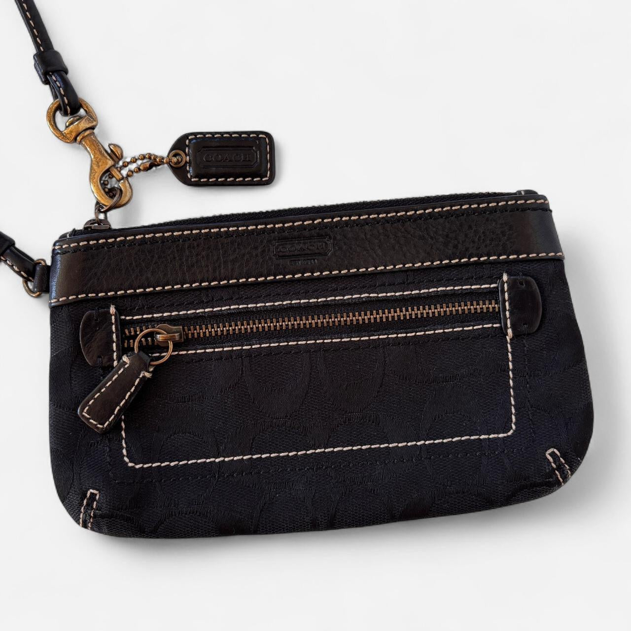 Coach Monogram Wristlet