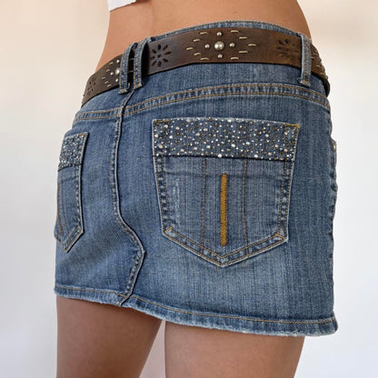 Studded Cutout Leather Belt