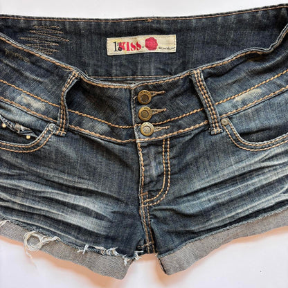 Y2K Low Rise Denim Shorts (M)