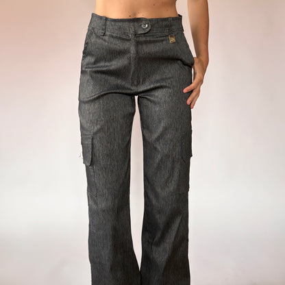 Charcoal Stretch Cargos (S)