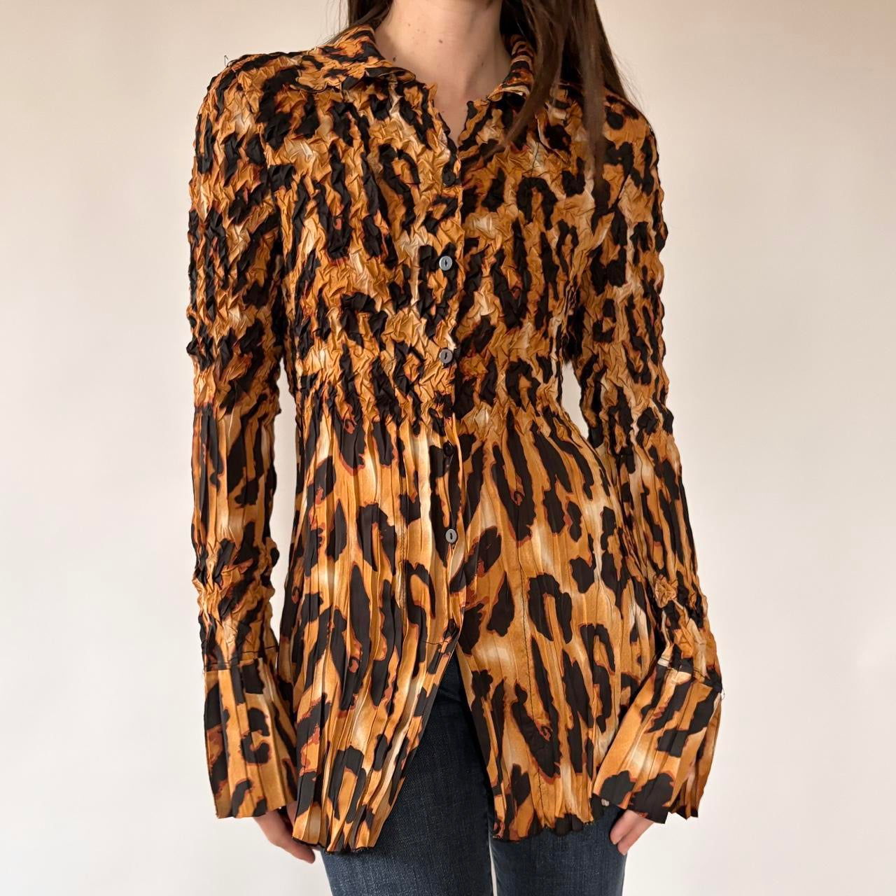 Y2K Alberto Makali Leopard Tunic (S/M)