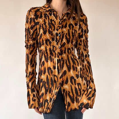 Y2K Alberto Makali Leopard Tunic (S/M)