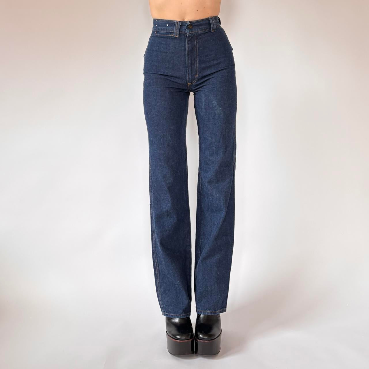 70s Dark Wash Jeans (XXS)