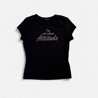 90s Attitude Baby Tee (M/L)