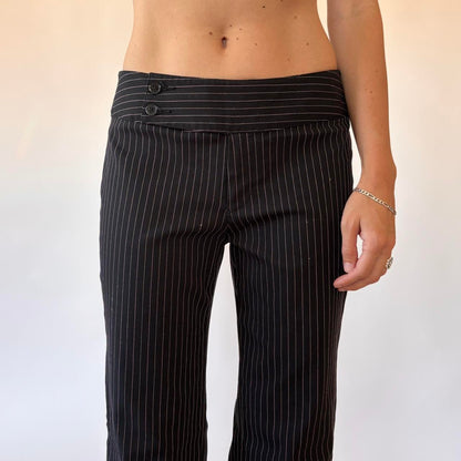 Y2K Pinstripe Flares (S)