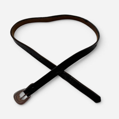 Vintage Western Leather Belt (XS/S)