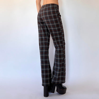 A. Byer Plaid Flares (S)