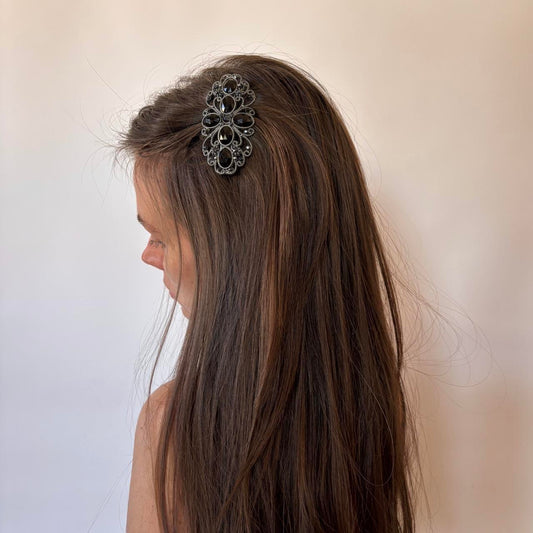 2000s Deadstock Decorative Rhinestone Hair Clip