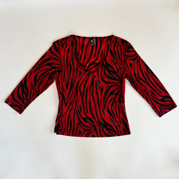 90s Slinky Tiger Top (M)