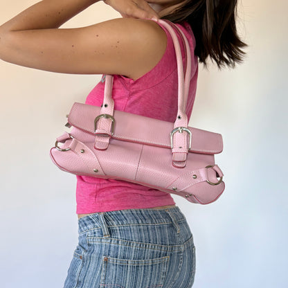 Y2K Baby Pink Buckle Bag