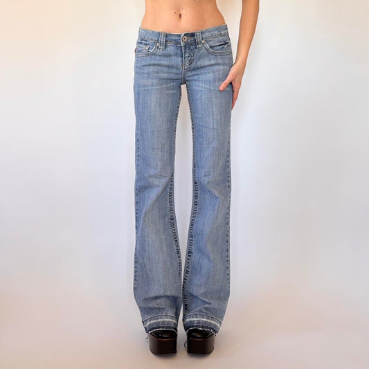 Y2K Low Rise Flare Jeans (XS)