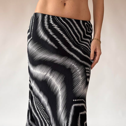 2000s Trippy Maxi Skirt (XS/S)