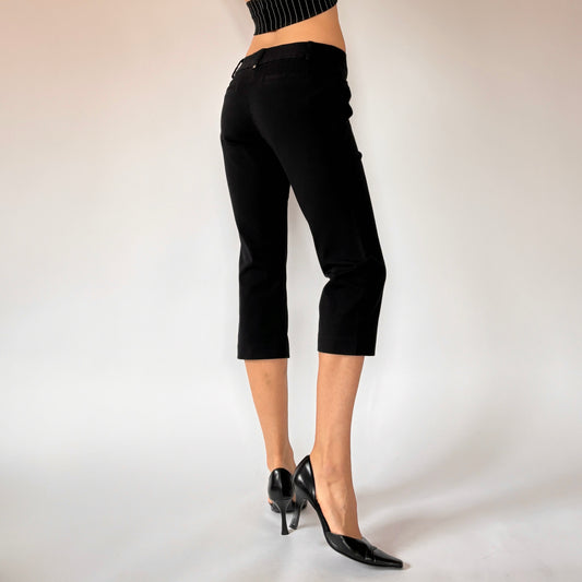 Y2K Noir Capris (S)