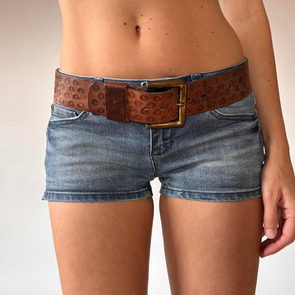 Leather Dotted Belt