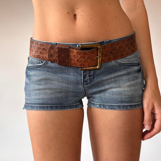 Leather Dotted Belt